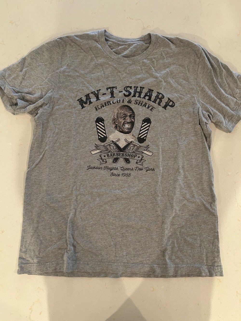 Gray Graphic Barbershop T-Shirt